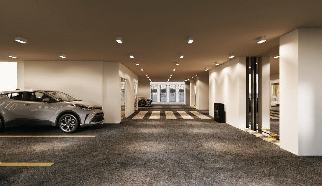 Car lift lobby