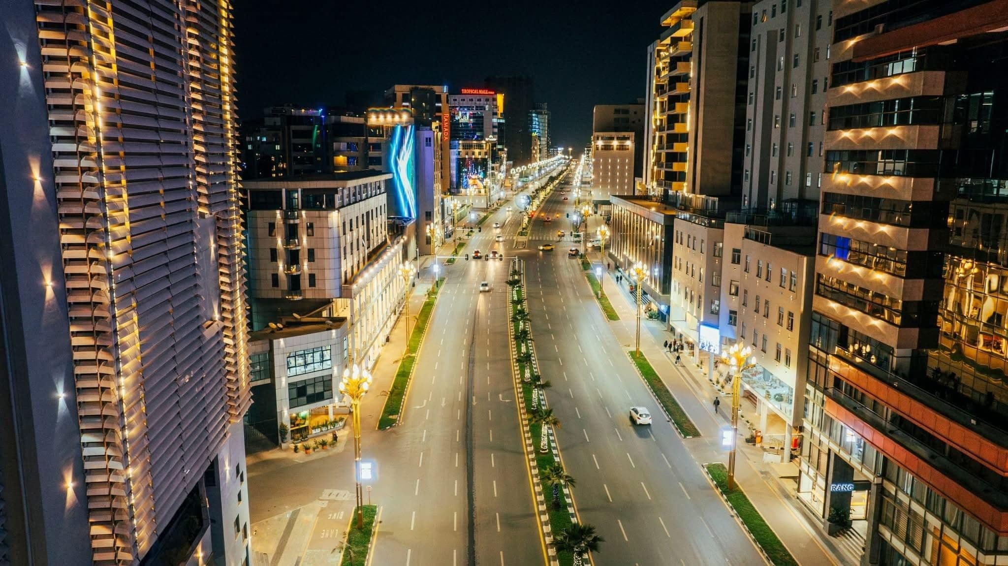 Bole, Addis Ababa at night