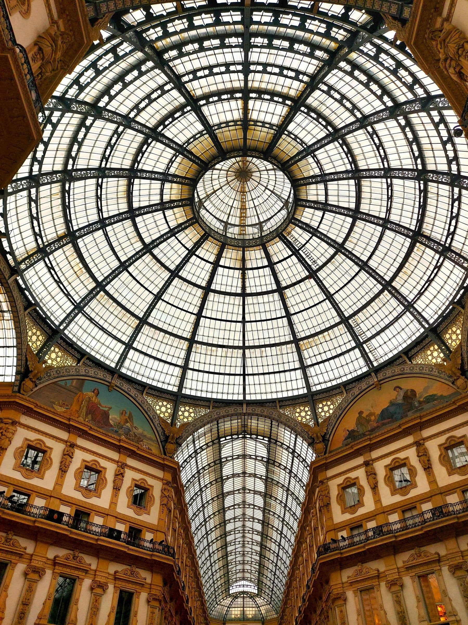 Inside the Galleria Vittorio Emanuele II, Milan