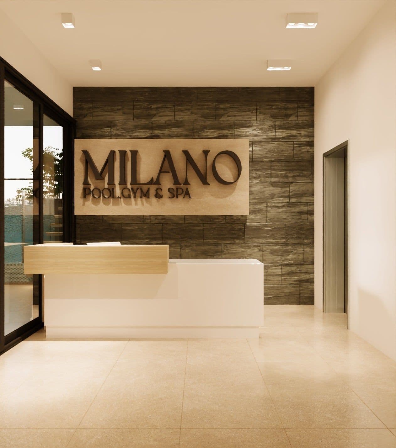 Reception — pool, gym & spa